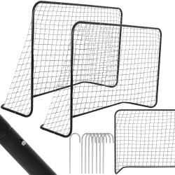 Bránka na futbal 183x122x61 cm SPRINGOS SG0015 čierna sada 2 ks