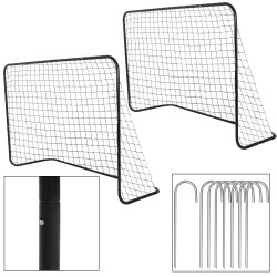 Bránka na futbal 183x122x61 cm SPRINGOS SG0015 čierna sada 2 ks