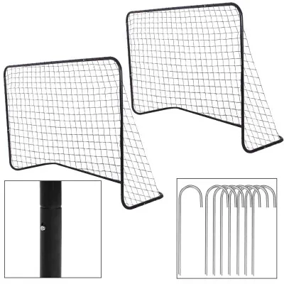 Bránka na futbal 183x122x61 cm SPRINGOS SG0015 čierna sada 2 ks