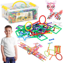 Kreatívna detská stavebnica SPRINGOS BRICKS farebná