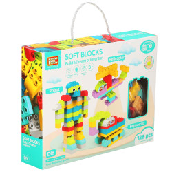 Detská stavebnica kocky SPRINGOS SOFT BLOCKS farebná