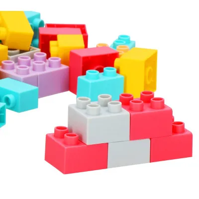 Detská stavebnica kocky SPRINGOS SOFT BLOCKS farebná