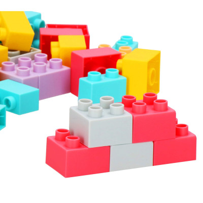 Detská stavebnica kocky SPRINGOS SOFT BLOCKS farebná