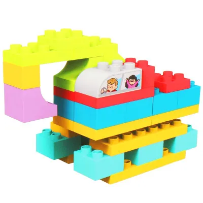 Detská stavebnica kocky SPRINGOS SOFT BLOCKS farebná