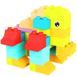 Detská stavebnica kocky SPRINGOS SOFT BLOCKS farebná