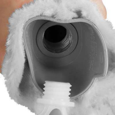 Termofor s plyšovým obalom 2l SPRINGOS HA5249 sivý