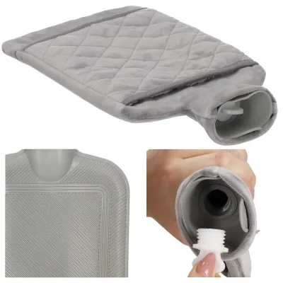 Termofor s plyšovým obalom 1,8l SPRINGOS HA5254 sivý