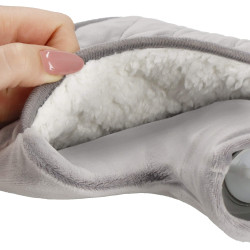 Termofor s plyšovým obalom 1,8l SPRINGOS HA5254 sivý