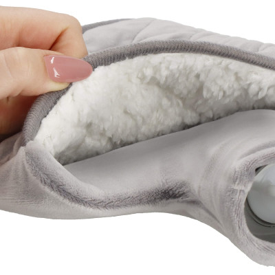 Termofor s plyšovým obalom 1,8l SPRINGOS HA5254 sivý