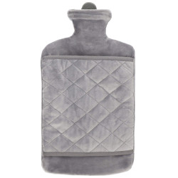 Termofor s plyšovým obalom 1,8l SPRINGOS HA5254 sivý