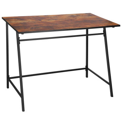 Písací stôl 100x50x75 cm SPRINGOS DESIGNLINE hnedý