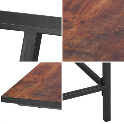 Písací stôl 100x50x75 cm SPRINGOS DESIGNLINE hnedý