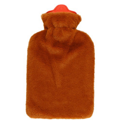 Termofor s plyšovým obalom Medveď 1l SPRINGOS HA5251 hnedý