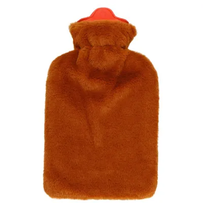 Termofor s plyšovým obalom Medveď 1l SPRINGOS HA5251 hnedý