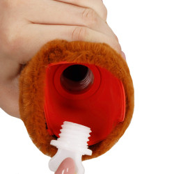 Termofor s plyšovým obalom Medveď 1l SPRINGOS HA5251 hnedý