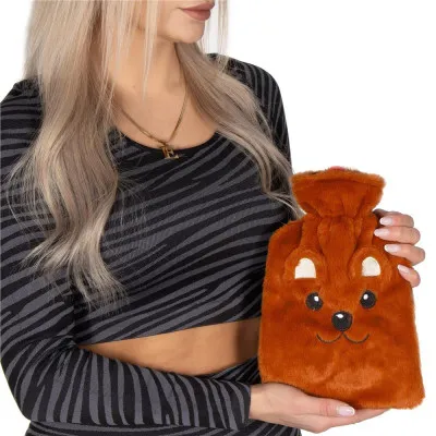 Termofor s plyšovým obalom Medveď 1l SPRINGOS HA5251 hnedý