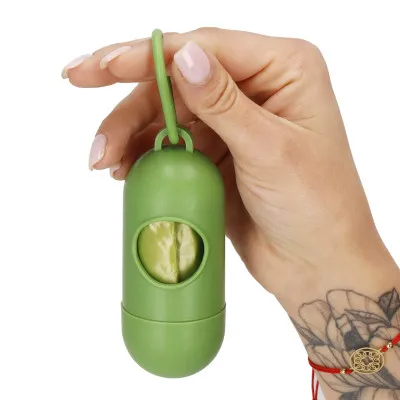 Vrecká na psie exkrementy + zásobník eko SPRINGOS PA1070 zelené sada 300ks