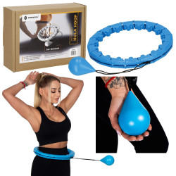 Hula hoop obruč so závažím SPRINGOS FA1071 modrá