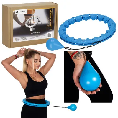 Hula hoop obruč so závažím SPRINGOS FA1071 modrá