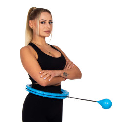 Hula hoop obruč so závažím SPRINGOS FA1071 modrá