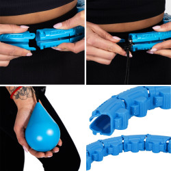 Hula hoop obruč so závažím SPRINGOS FA1071 modrá