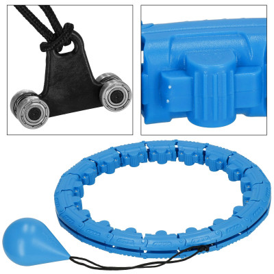 Hula hoop obruč so závažím SPRINGOS FA1071 modrá
