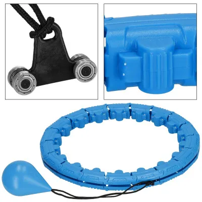 Hula hoop obruč so závažím SPRINGOS FA1071 modrá