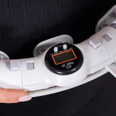 Múdra hula hoop obruč so závažím SPRINGOS FA1032 biela