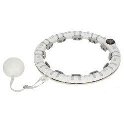 Múdra hula hoop obruč so závažím SPRINGOS FA1032 biela