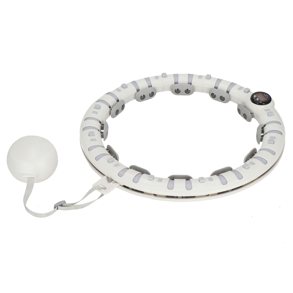Múdra hula hoop obruč so závažím SPRINGOS FA1032 biela