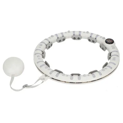 Múdra hula hoop obruč so závažím SPRINGOS FA1032 biela