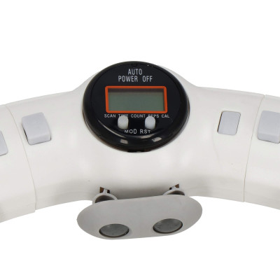 Múdra hula hoop obruč so závažím SPRINGOS FA1032 biela