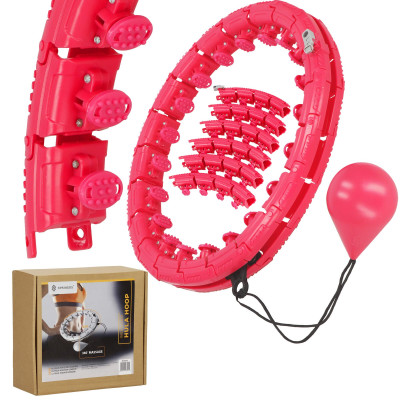 Hula hoop obruč so závažím SPRINGOS FA1072 ružová