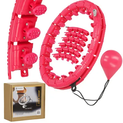 Hula hoop obruč so závažím SPRINGOS FA1072 ružová