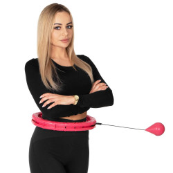 Hula hoop obruč so závažím SPRINGOS FA1072 ružová