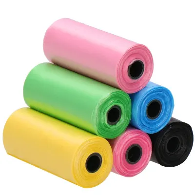 Vrecká na psie exkrementy pevné SPRINGOS PA0253 farebné súprava 360ks