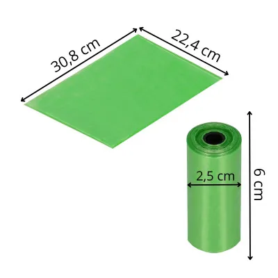 Vrecká na psie exkrementy pevné SPRINGOS PA0253 farebné súprava 360ks