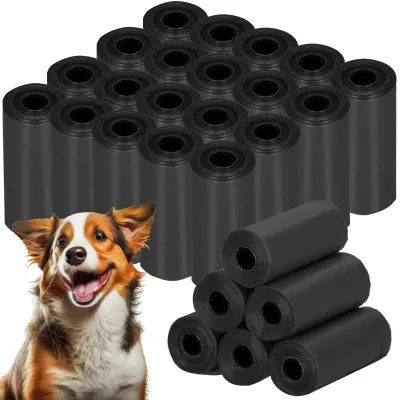 Vrecká na psie exkrementy pevné SPRINGOS PA0254 čierne sada 360ks