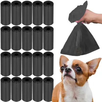 Vrecká na psie exkrementy pevné SPRINGOS PA0254 čierne sada 360ks