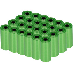 Vrecká na psie exkrementy + zásobník pevné SPRINGOS PA0255 zelené sada 432ks