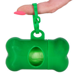 Vrecká na psie exkrementy + zásobník pevné SPRINGOS PA0255 zelené sada 432ks