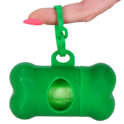 Vrecká na psie exkrementy + zásobník pevné SPRINGOS PA0255 zelené sada 432ks