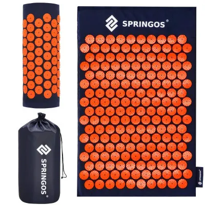 Akupresúrna masážna podložka s vankúšikom SPRINGOS FA0155