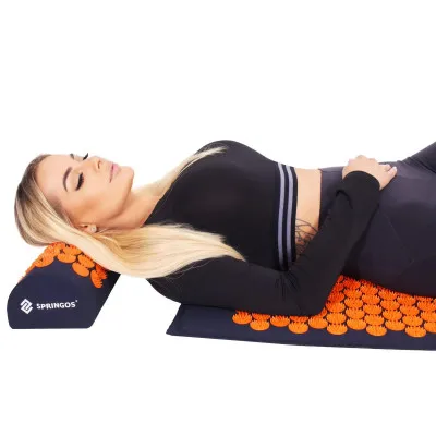 Akupresúrna masážna podložka s vankúšikom SPRINGOS FA0155
