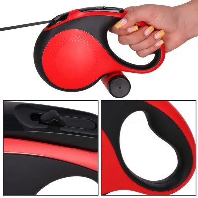 Vodítko pre psa samonavíjacie + zásobník 5m do 50kg SPRINGOS PA0259