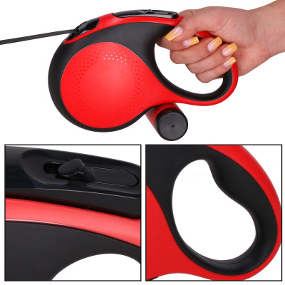 Vodítko pre psa samonavíjacie + zásobník 5m do 50kg SPRINGOS PA0259