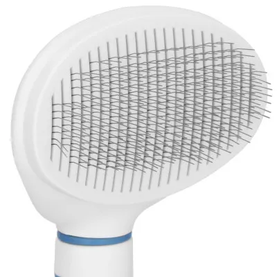 Samočistiaca kefa na srsť SPRINGOS PA0264 bielo-modrý