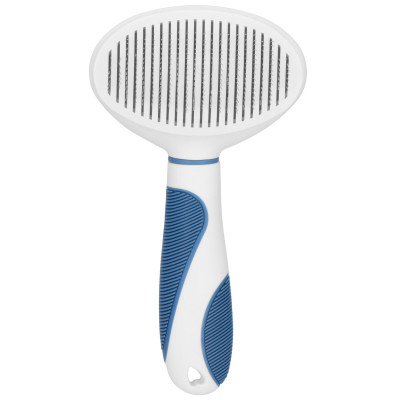 Samočistiaca kefa na srsť SPRINGOS PA0264 bielo-modrý