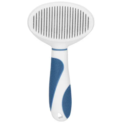 Samočistiaca kefa na srsť SPRINGOS PA0264 bielo-modrý