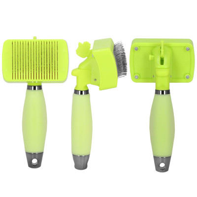 Samočistiaca kefa na srsť SPRINGOS PA0265 zelená